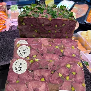 Hure et pistaches ou pâté de tête cobnfestionné par votre charcutier traiteur à Boulogne-Billancourt - Hauts de Seine (92)