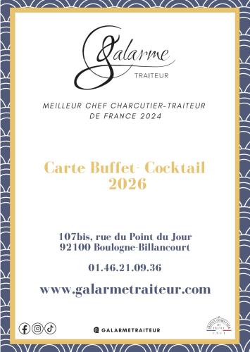 Carte buffet-cocktail 2026